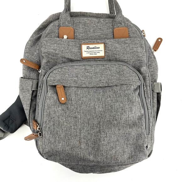 Ruvalino gray diaper backpack - Picture 3 of 10